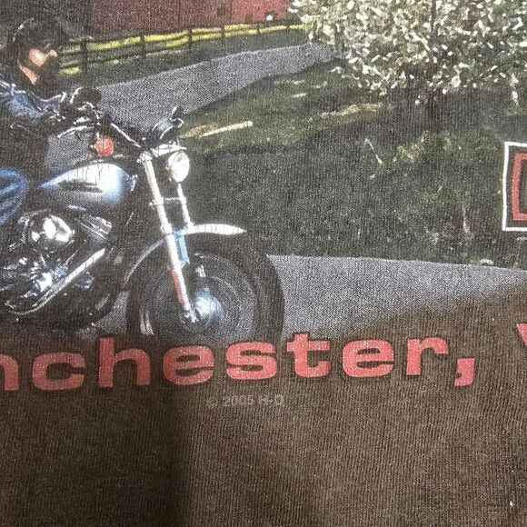 Harley-Davidson Vintage Brown and Orange Long Sleeve Shirt Size Xl - Picture 6 of 6